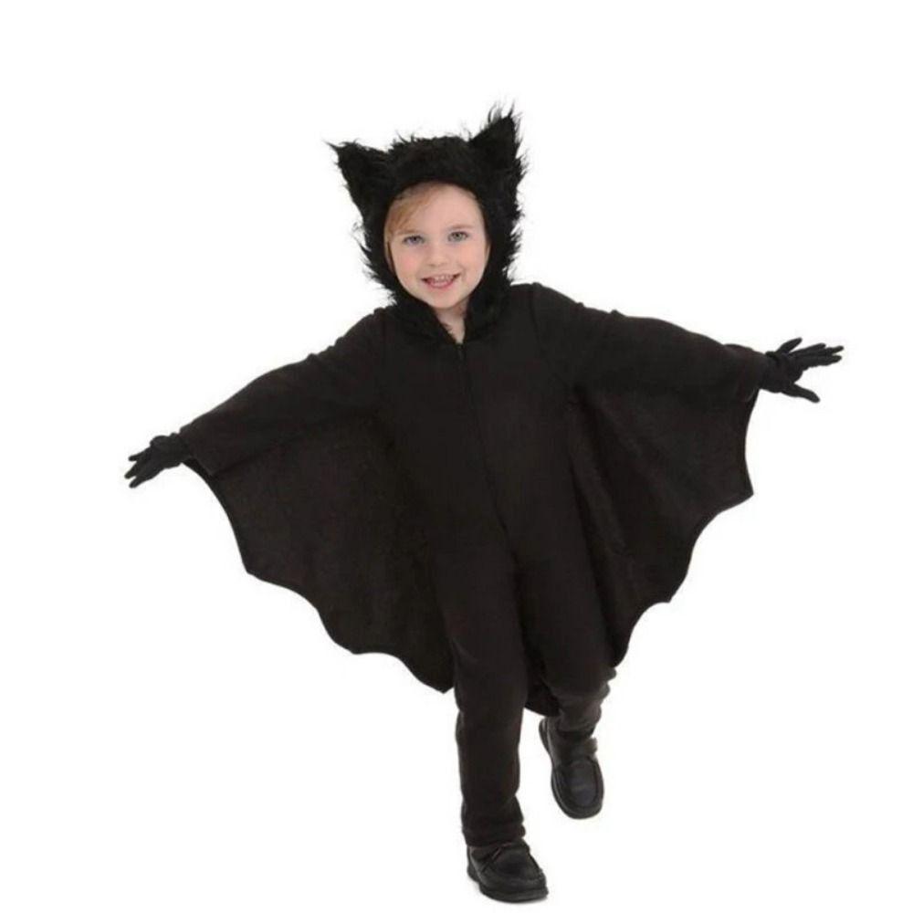 Multipurpose Halloween Kids Cape Nightclub Bar Dress Witches Robes Cool Bat Reaper Cloak  Children