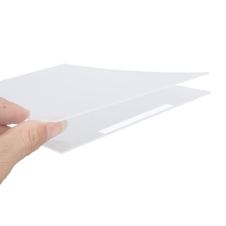 2PCS Acrylic Display Stand Clear Poster Display Stand with Wood Base for Offices School Wedding Restaurant Store Cafe
