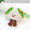 Fun Pizza Croissants Plush Pendant Toast Sandwich Hamburger Plush Toy Cute Cake Dog French Fries Stuffed Doll Stylish Charm