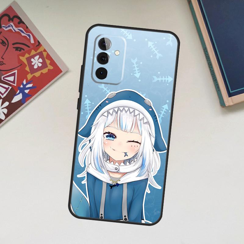 Anime Hololive Gawr Gura Case For Samsung Galaxy A56 A36 A16 A06 A54 A34 A14 A13 A53 A12 A22 A32 A52 A35 A17 A15 A55