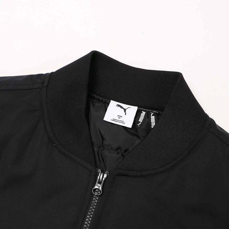 Puma Flight Retro Loose Solid Color Warm Cotton Jacket Unisex Jacket Black 689589-01