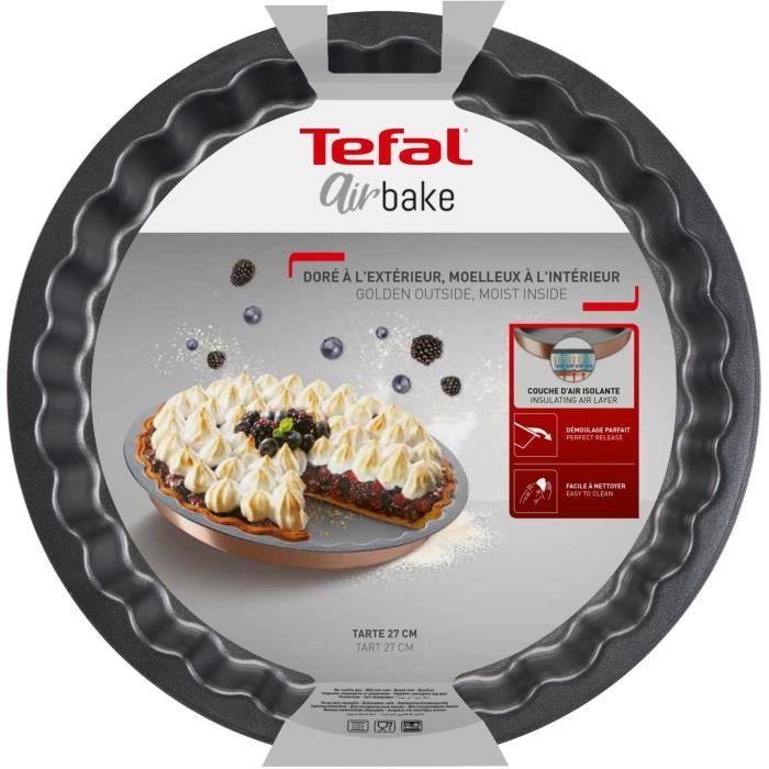 Plat / moule Tefal AIRBAKE Moule à tarte 27cm acier