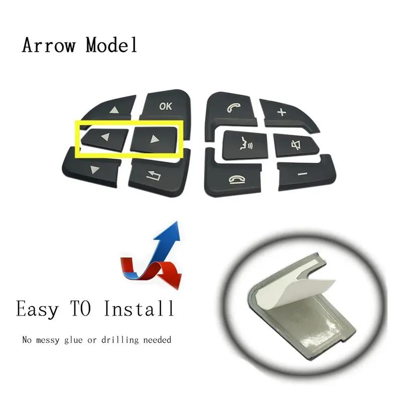 Car Steering Wheel Button Cover Trim  Lnner Decoration Sticker for Mercedes Benz A B GLA CLA GLS GLE CLS W176 W246 W177