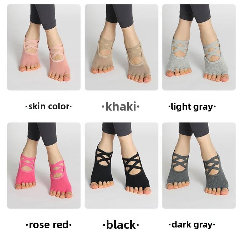 Yoga Socks Non-slip Professional Women's Five-finger Socks Pilates Yoga Indoor Fitness New Non-slip Socks