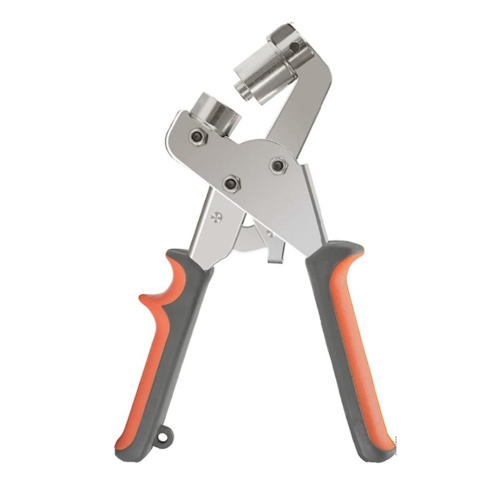 Effortless Eyelet Pliers with Grommets Handheld Hole Punch Pliers Comfortable Handle DIY Eyelet Setter for Tarpaulins Fabrics
