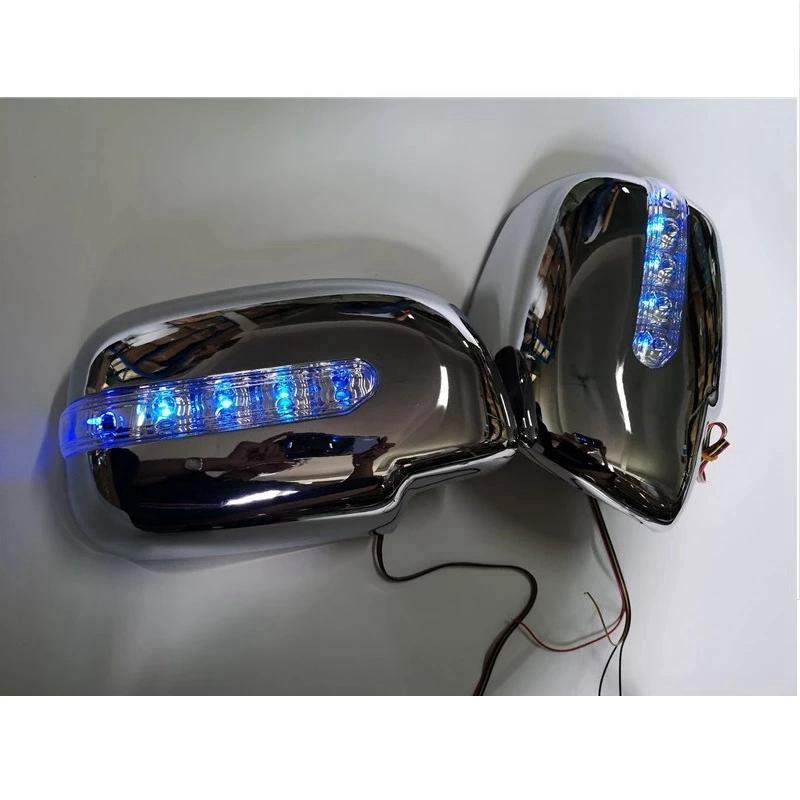 Copertura per specchietto retrovisore a LED per auto con luce laterale e indicatore di direzione per Toyota HILUX VIGO 2006-2014