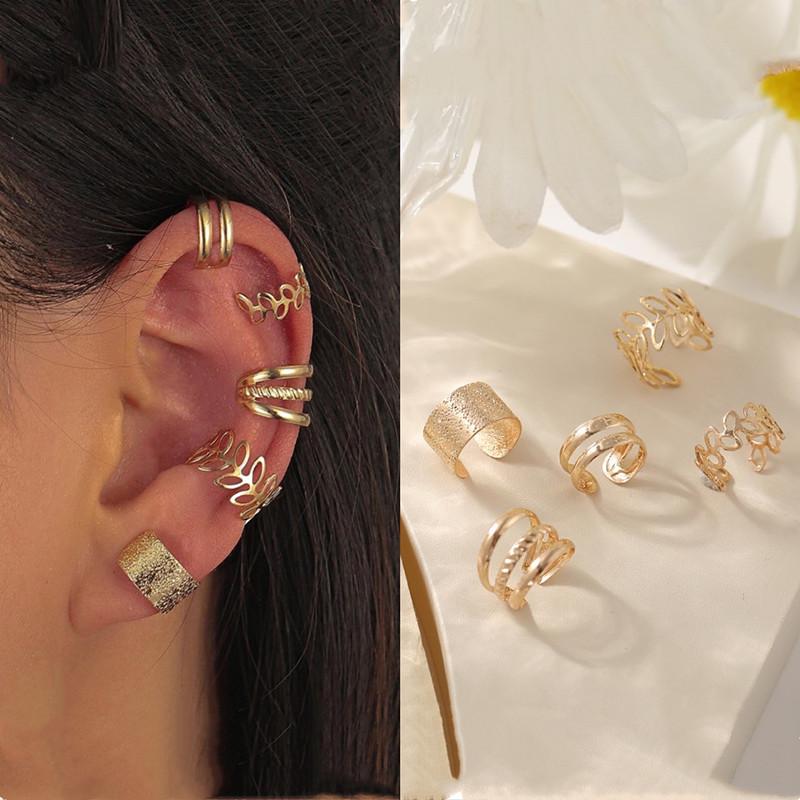 3 Pcs Ear Cuff Set Ear Clip Earrings Delicate Ear Cuffs Fake Piercing Earrings For Women Trend Jewelry  Gift
