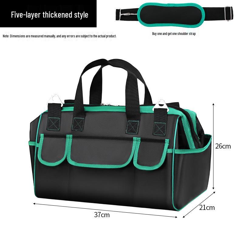 Durable Waterproof Tool Bag for Carpenter/Electrician - Portable, Thickened, Wear-Resistant, Multi-Functional Tote