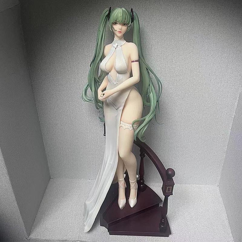 Hatsune Green-Haired Princess 42Cm Pvc Figure Staircase Scene Desktop Ornament Collectible Replica Shipped Within 48 Shipment