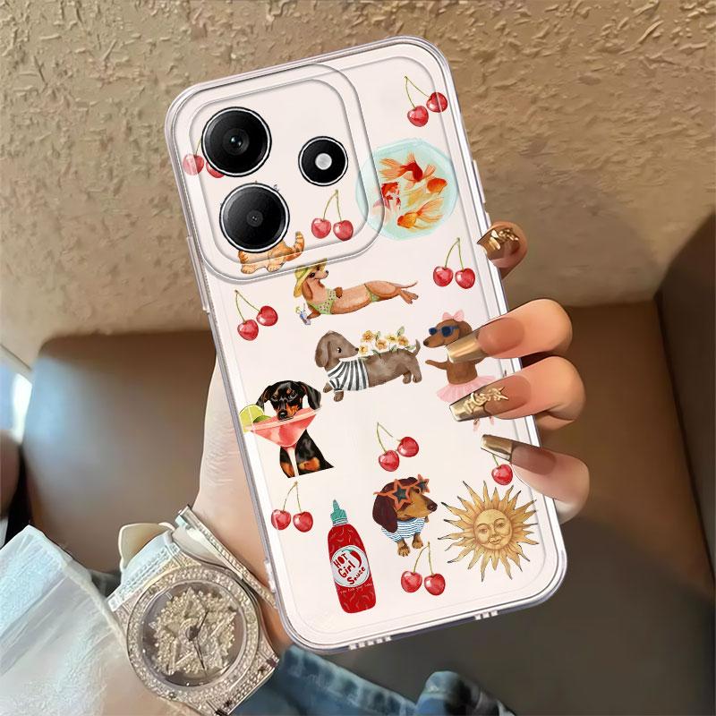 Cartoon Cat And Dog Case for Xiaomi Redmi Note 14 Pro Plus 14C Note 13 11S 9 10 12S 12 A4 13C 10S 11 Soft Phone Cover