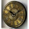 Vintage Uhr Handgefertigte Holz- und Messing-Wanduhr / 10 Zoll (25 Cm'S) / Reines Messing/Handgehämmerte Kunst/Antikes Finish, Analog