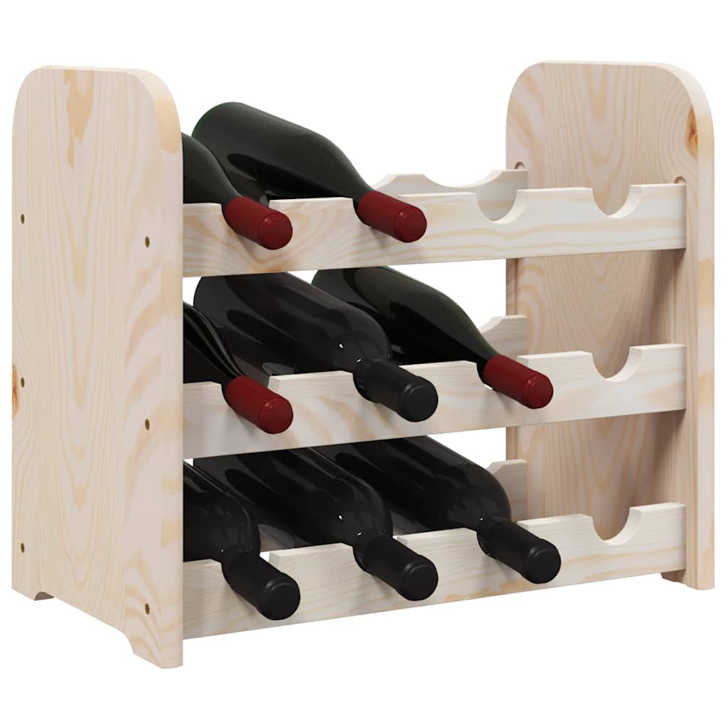 Vidaxl Stojak Na Wino, 43X25X37 Cm, Lite Drewno Sosnowe