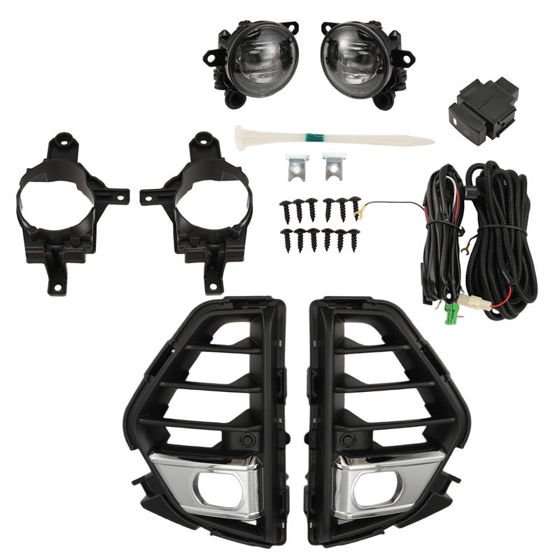 ABLZ-Car LED Fog Light Lamp Cover Grill Frame Wire Switch Bracket 1 Set For Nissan NV350 Urvan  Caravan Micro-Bus