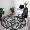 1pc Lion Mandala Office Round Area Rug, Indoor Mat Suitable For Office, Under Office Chairs Bedroom Living Room Home Decor, Room Deco