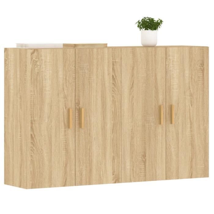 VidaXL Wall Cabinets 2 Pcs Sonoma Oak Engineered Wood 3197875