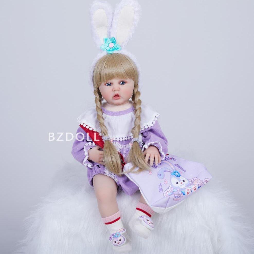 BZDOLL реалистичная кукла реборн мягкий силикон 60 см 24 дюйма для девочек виниловая — фото 2