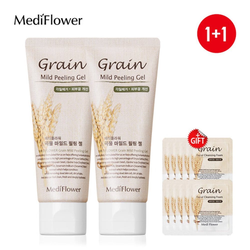 

MEDIFLOWER Grain Mild PEELING GEL 100mlx2+10 pouches