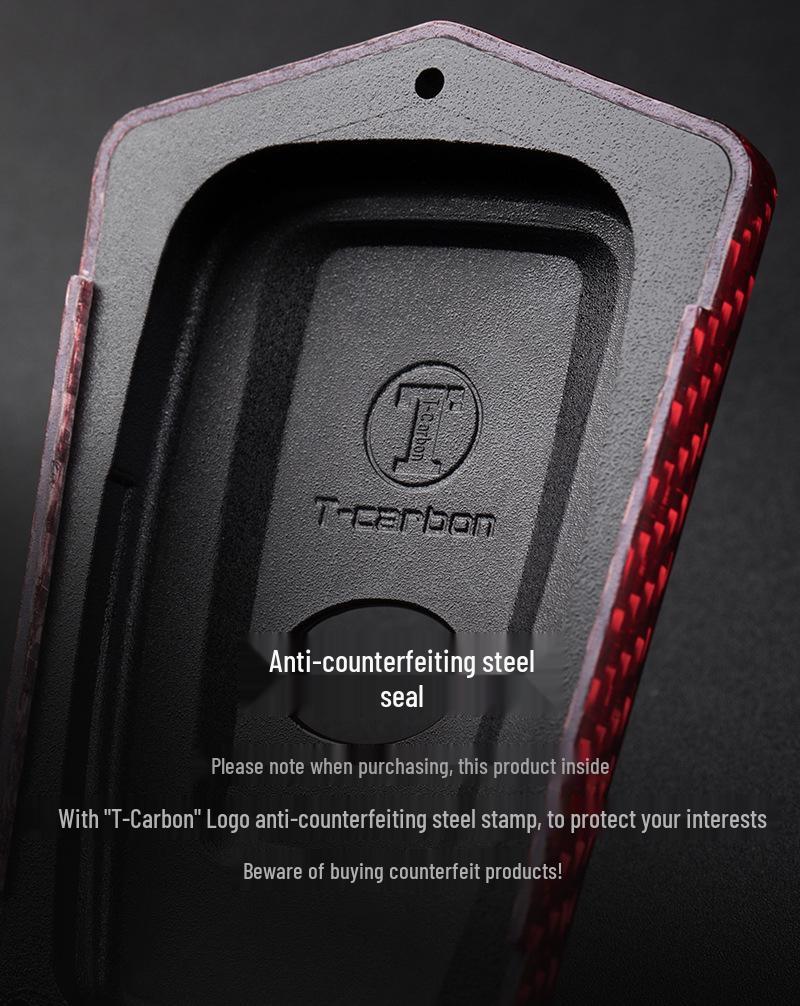 Husă cheie din fibră de carbon adevărată pentru Toyota Prado Izoa CHR Camry Gen 8