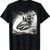 Grappig Kat Die Op Een Haai Rijdt In Tornado Meme T-shirt Voor Papa Mama Dochter Co Vintage Zacht Designer Kleding