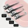Stainless Steel Nail Clipper Set with Storage Ergonomic Design Straight Blade Durable Manicure Tool Christmas Gift