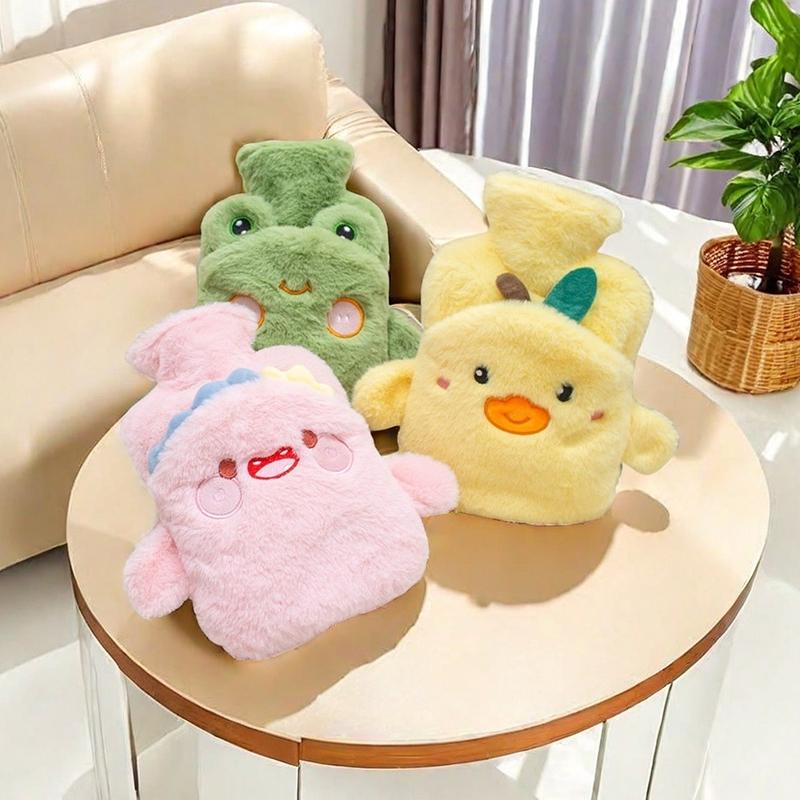 New Cartoon Animal Warm Bag Pvc Thick Hot Water Bag Cute Capybara Plush Cover Warm Water Warm Hand Treasure Girls Gift Winter