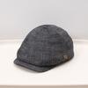 Texture cap retro newsboy hat showing a small face forward hat old money wind bud hat literary beret