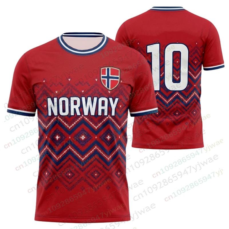 Norsko č. 9 Haaland Fotbalový dres Vikingové Kultura Tričko Prodyšné Rychleschnoucí Sportovní oblečení Dárek pro fanouška Pánské tričko
