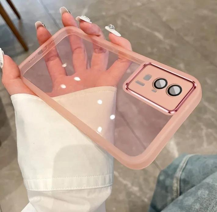 

Для Motorola Edge 50 Fusion 50pro прозрачная пленка для объектива камеры силиконовый мягкий чехол для Moto Edge 50fusion Edge40 NEO противоударный прозрачный чехол TPU Motorola Edge 40 Neo розовый