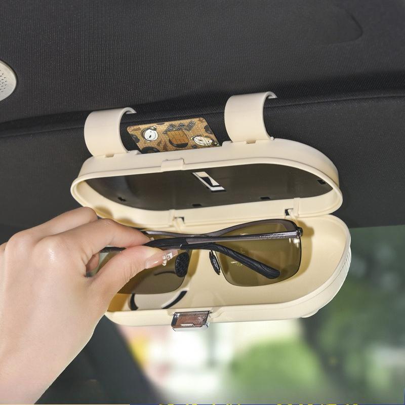 Car Eyeglass Storage and Display Box, Sun Visor, Eyeglass Frame, Sunglasses Storage Box