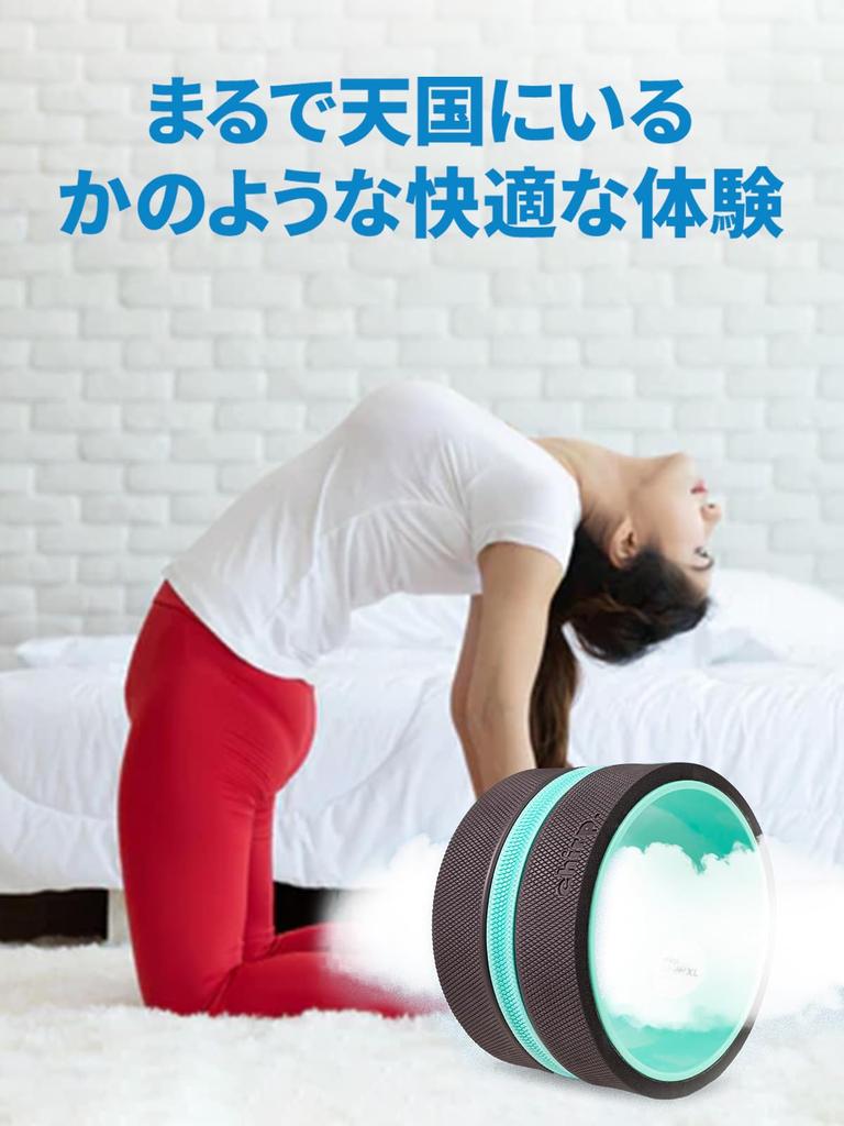 Chirp Wheel Foam Roller Yoga Wheel for Back Pain Deep Tissue Muscle Fascia Improve Flexibility Year Improve Flexibility XL - Relief, Massage, Roller,
