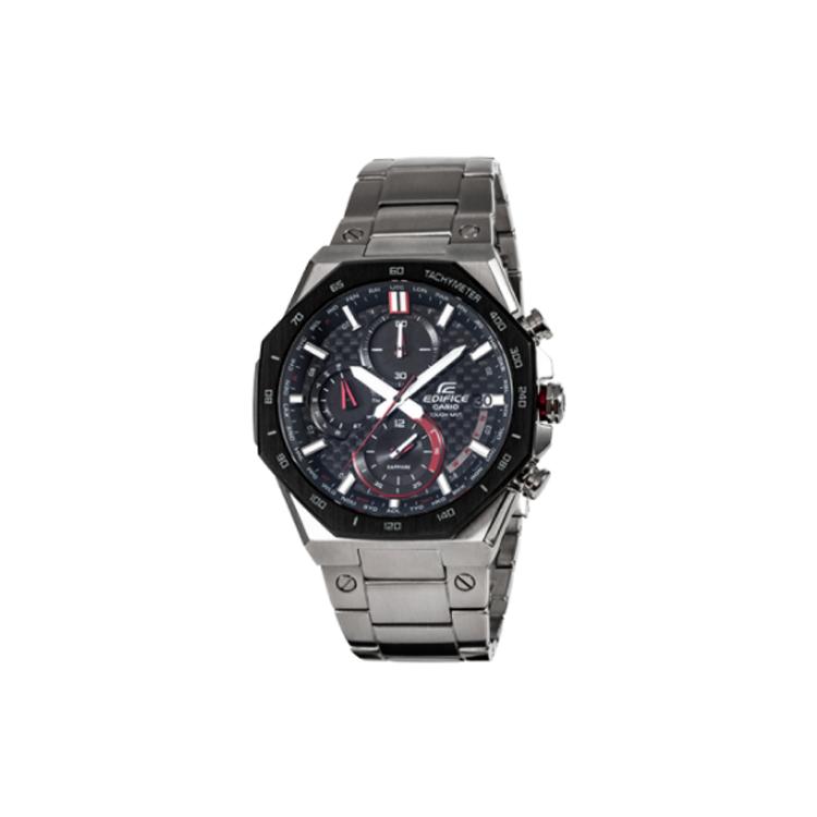 

CASIO Men EDIFICE Black Watch EQW-A2100 EQW-A2100 Silver Strap