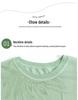 Damen Eisseide Strick-T-Shirt, Kurzarm, Sommerstil für Alter 40-50
