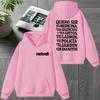 Melendi Jardín Con Enanitos Double Sided Printed Winter Hoodie Vintage Streetwear Women Casual Sweatshirt