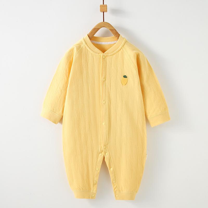 

Хлопковый боди с длинным рукавом для новорожденных - Весенне-осенний боди и бесшовная пижама 59