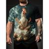 Funny Cartoon Animals Pattern T-Shirt For Men Funny Goat Pig 3D Printed Tees Casual Short Sleeve O-Neck Men Tops Unisex T-Shirts