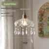 American Retro Crystal Chandelier for Hallway, Bedside, Balcony, and Cloakroom.