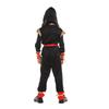 Carnival Boys Child Ninja Costume Role Play Assassin Samurai Warrior Hooded Suit Kids Halloween with Ninja Sword Fancy Dress Up