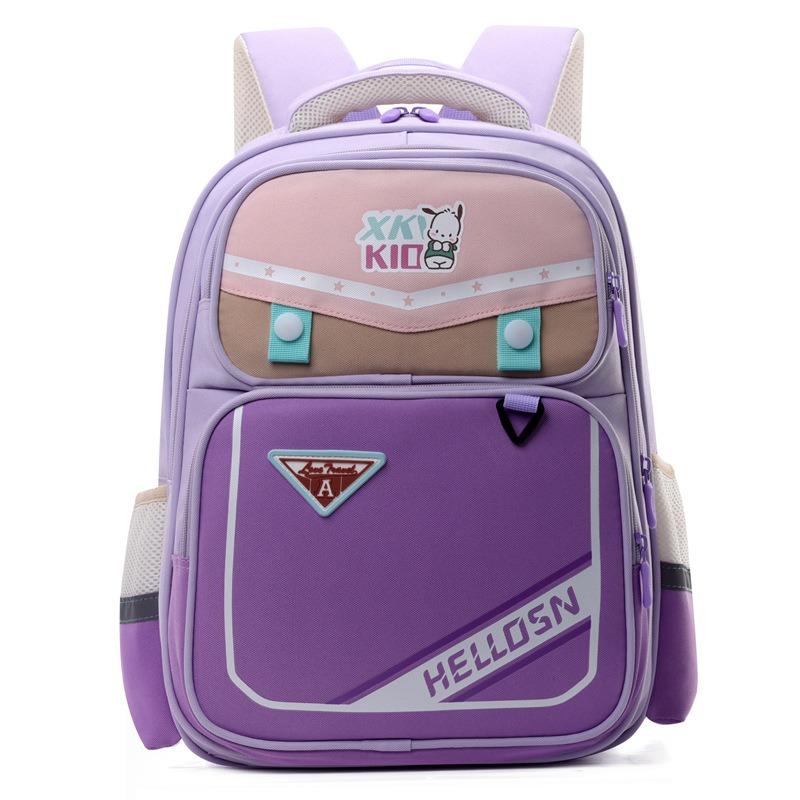 New primary school schoolbag multi-layer large capacity 1-3 children's backpack girls color matching boys burden reduction shoulders