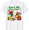 Pot să-ți dau o gură la vapa ta Tricou Retro Floral Meme Amuzant