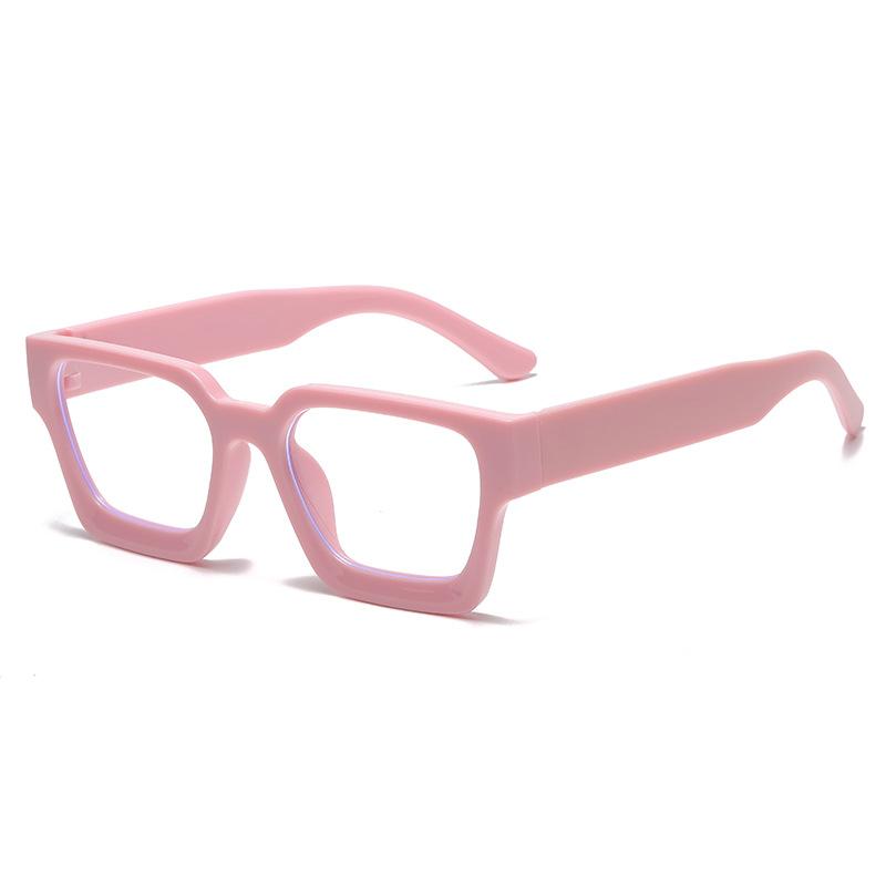 532 Square Concave Glasses Frame 4 Anti-Blue Flat Glasses, Trendy Glasses Frame