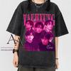 Mineral Wash T-Shirt Taehyung Retro 90er Bootleg T-Shirt, Comfort Colors KPOP V Shirt