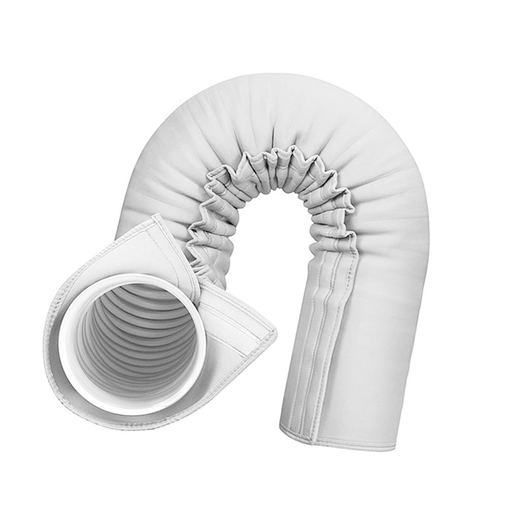 Przenośny Rękaw Izolacyjny na Wąż AC 59x20,5 cala Gruby Pokrowiec na Wąż AC, Kanał, Otwór Wentylacyjny na Węże Wydechowe 5 cali i 5,9 cala