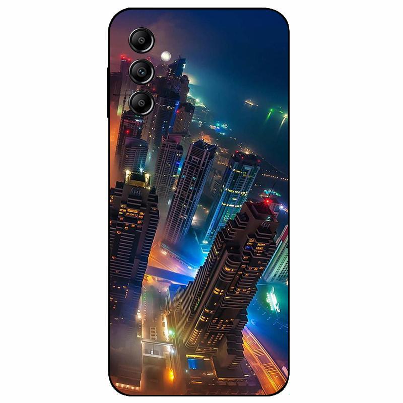 For Samsung A14 4G A 14 M14 5G Case Painted TPU Soft Silicone Black Funda for Samsung Galaxy A14 A145F Bumper GalaxyA14 M 14 Bag