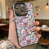 Colorful Floral Pattern Shockproof Phone Case for Iphone 16 15 14 13 12 11 Pro Max/Mini Anti-Scratch Premium Hard Cover