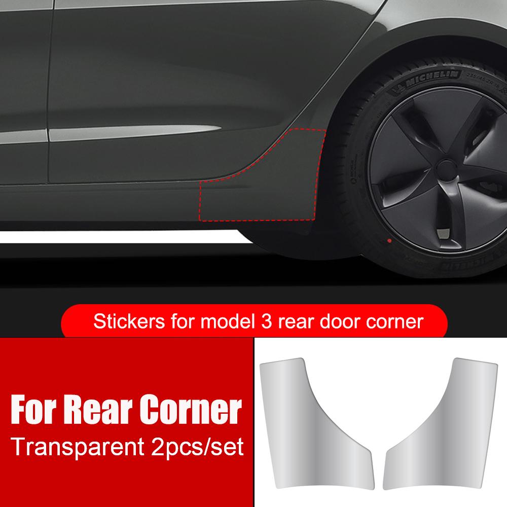 TPU Protective Films For Tesla Model 3 Car Headlights Taillights Fog Lights Protector Clear Stickers Lamp Covers Modification