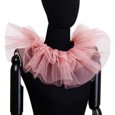 Ruffle Mesh Fake Collar Shawl Clown Performance Makeup Neck Accessories Renaissance Tulle Costume Detachable Collar