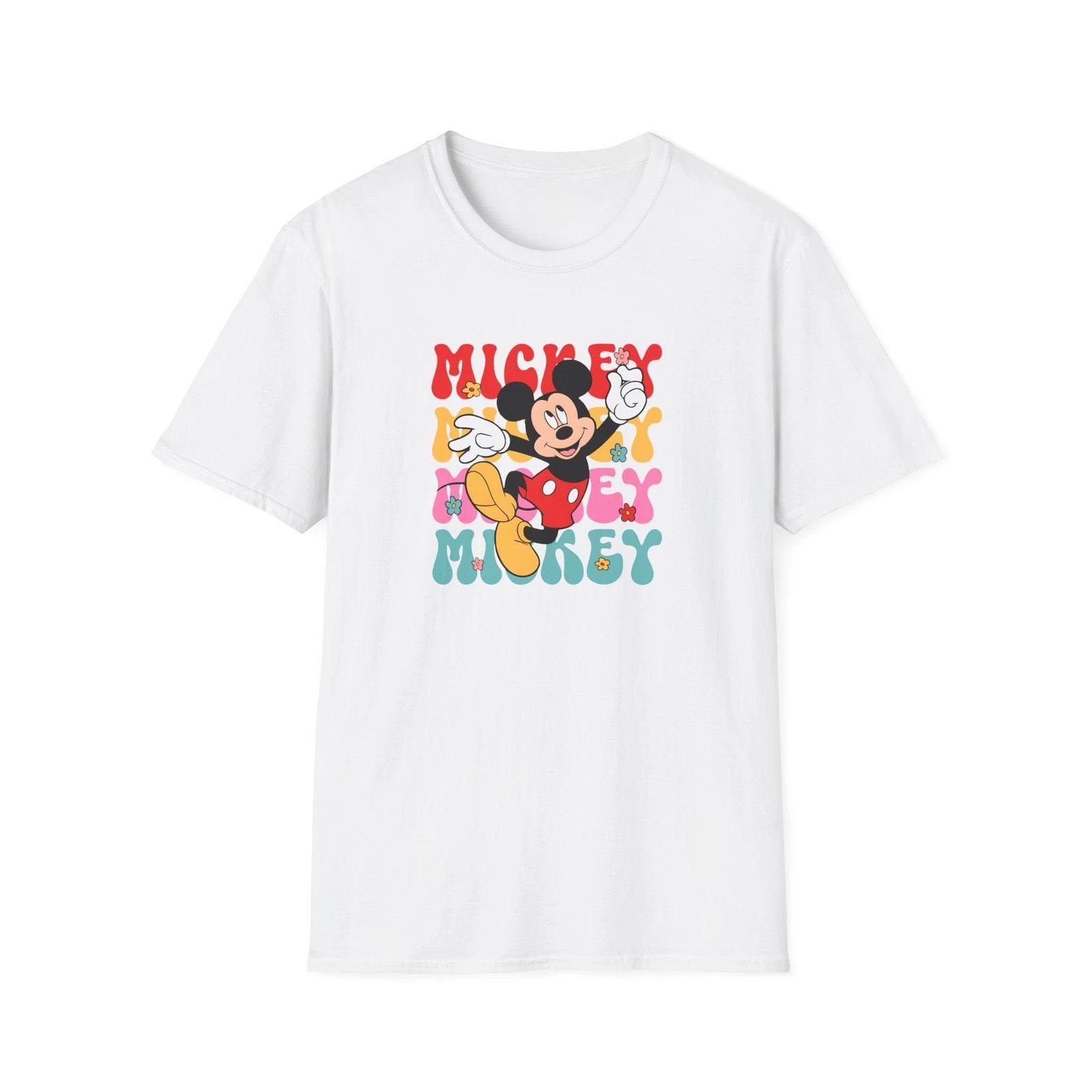 Унисекс винтажная футболка Микки Маус, футболка Дисней, подарок для любителей Диснея, [...] 4XL