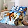1 pezzo, Coperta Decorativa Casa Era Glaciale Perfetta per Divano, Letto, Viaggio, Campeggio, Auto
