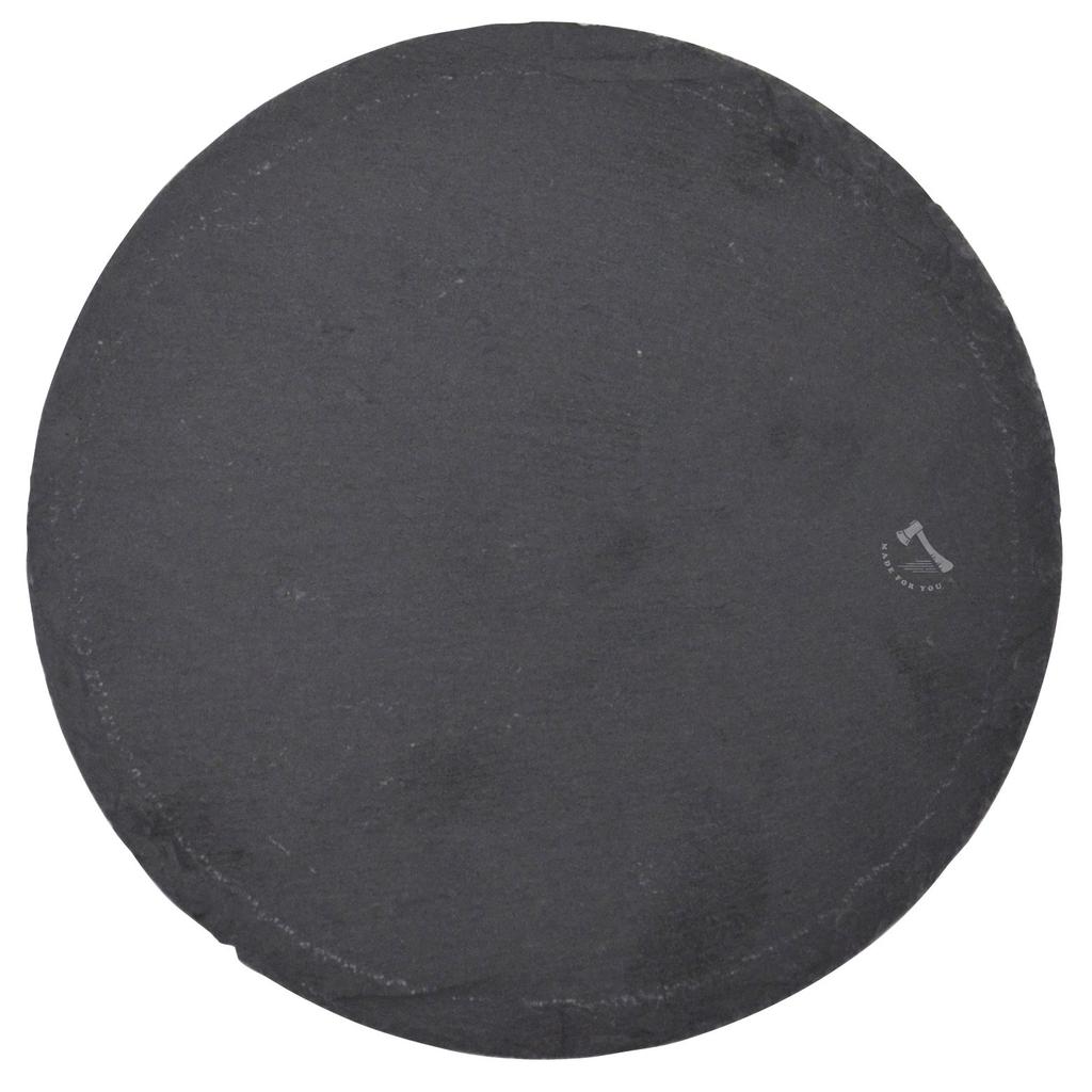 CB Japan Slate Plate, Natural Stone Circle