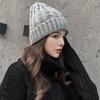 Classic versatile hat women's autumn and winter tide warm thickened ear protector winter women's foreign style knitted wool hat